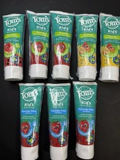 Tom s of Maine Kids Toothpaste Lot 8 Fluoride Fluoride Free Mixed Flavors