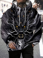 3D Dragon All Over Print Hoodie - Adults  Youth
