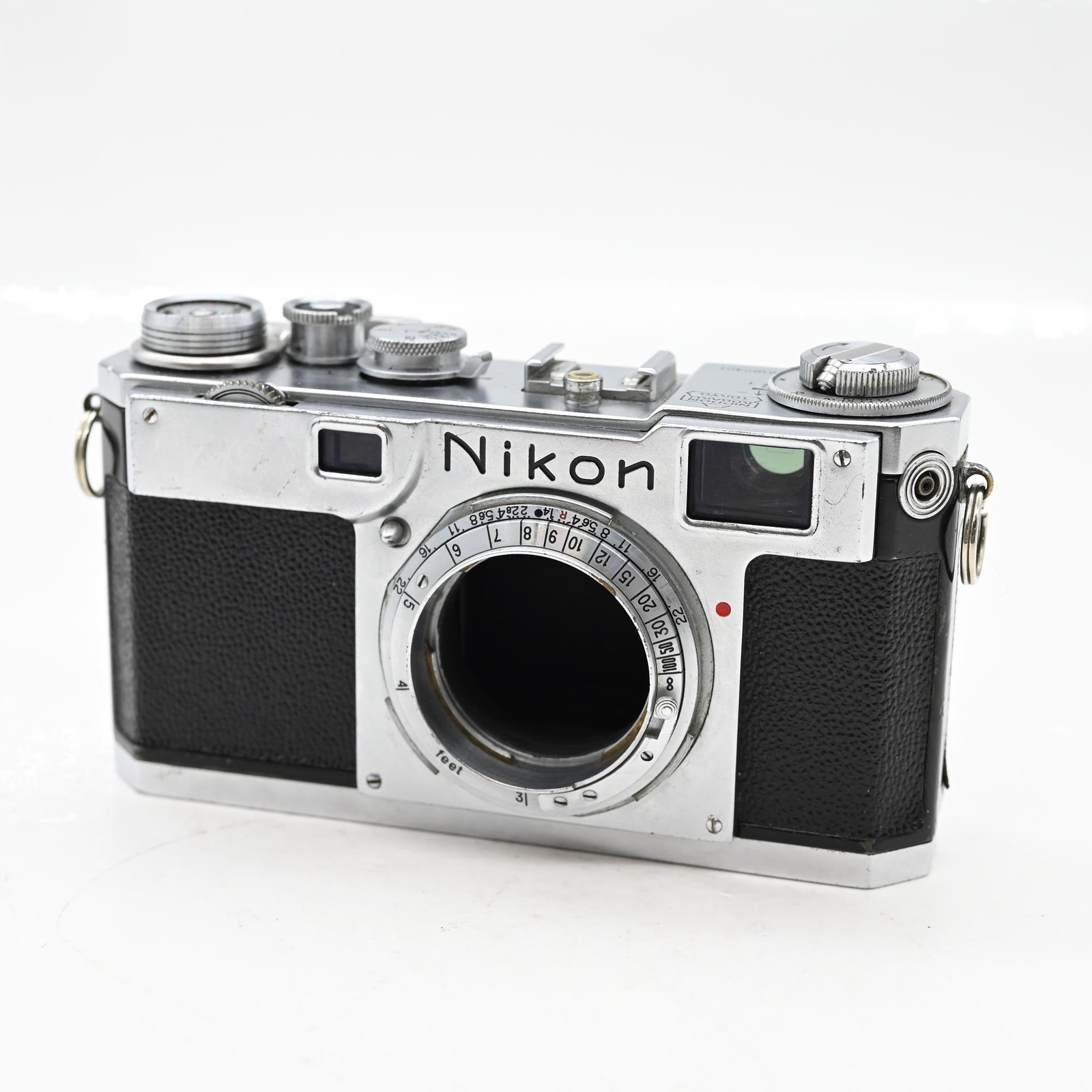 Nikon S2 Chrome Dial Nippon Kogaku Rangefinder Camera *Read notes #451Roberts Camera - Photo Industry Leader since 1957!