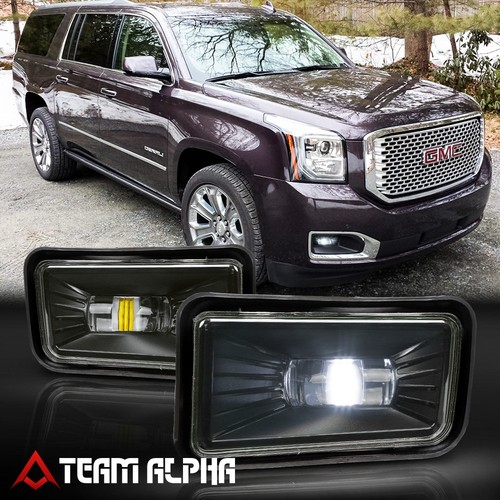 Chrome Trim Fog Lights With Switch & Harness For Chevy Suburban/Tahoe 2015-2020 – Clear Lens