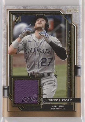 2021 Museum Collection Meaningful Material Relics Gold 8/25 Trevor Story 08jk