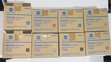 Genuine Konica Minolta BizHub C35 Color Toner Cartridge Set New Lot of 8