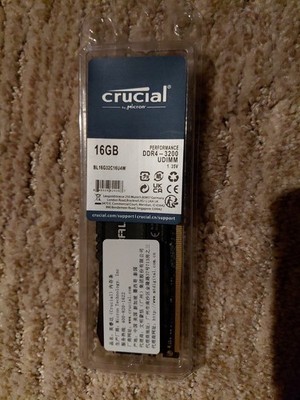 Crucial Ballistix DDR4 3200 16GB BL16G32C16U4B OR W, Pls See Description