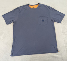 Tommy Bahama Relax T Shirt Pocket Blue Short Sleeve Pima Embroidered Men Large
