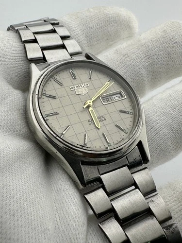 Vintage Seiko 5 Automatic Authentic Japan Made Men's Wrist Watch 21 Jewels