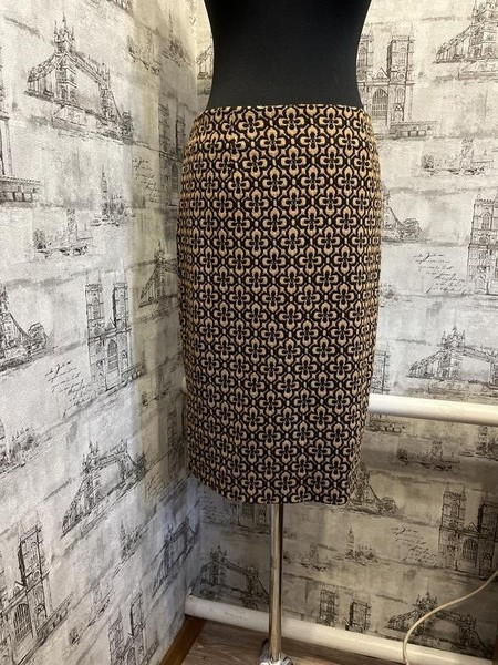Women Phase Eight Skirt Brown Polyester 42 / XL /