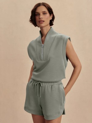[NWT] Varley ''Loretta Half-Zip Sleeveless Sweat'' All Sizes & Colors Fast Ship 