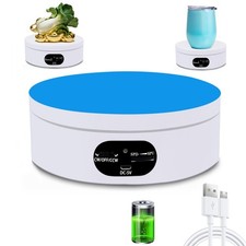 Rotating Display Stand, 360 Degree Motorized Rotating Turntable, Adjustable S...