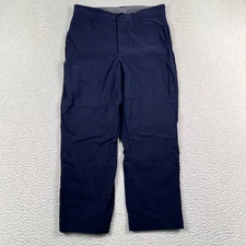 Eddie Bauer Tech Pant Men’s 32x30 *30x24 Hemmed Fleece Lined Hiking Blue