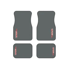 Grey WS-6 WS6, Red Logo, Firebird Trans Am, Set of 4 Car Mats,Gift V2