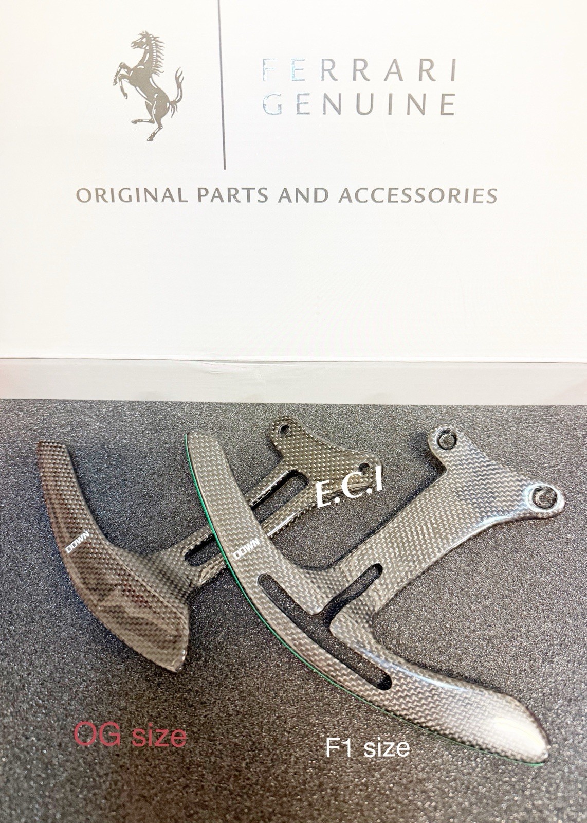 OEM Ferrari 296 SF90 Roma Purosangue Carbon Fiber  F1 Longer Paddle shifter Set