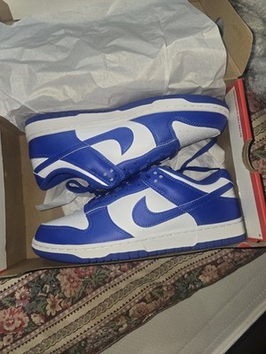 Nike Dunk Low Retro Kentucky White/Hyper Royal Leather Low Top HF5441-112