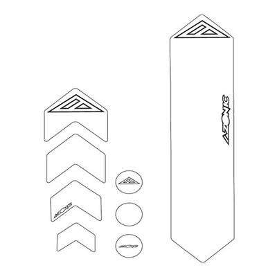 Azonic Rahmenschutz klar L MTB Downhill Frameguards