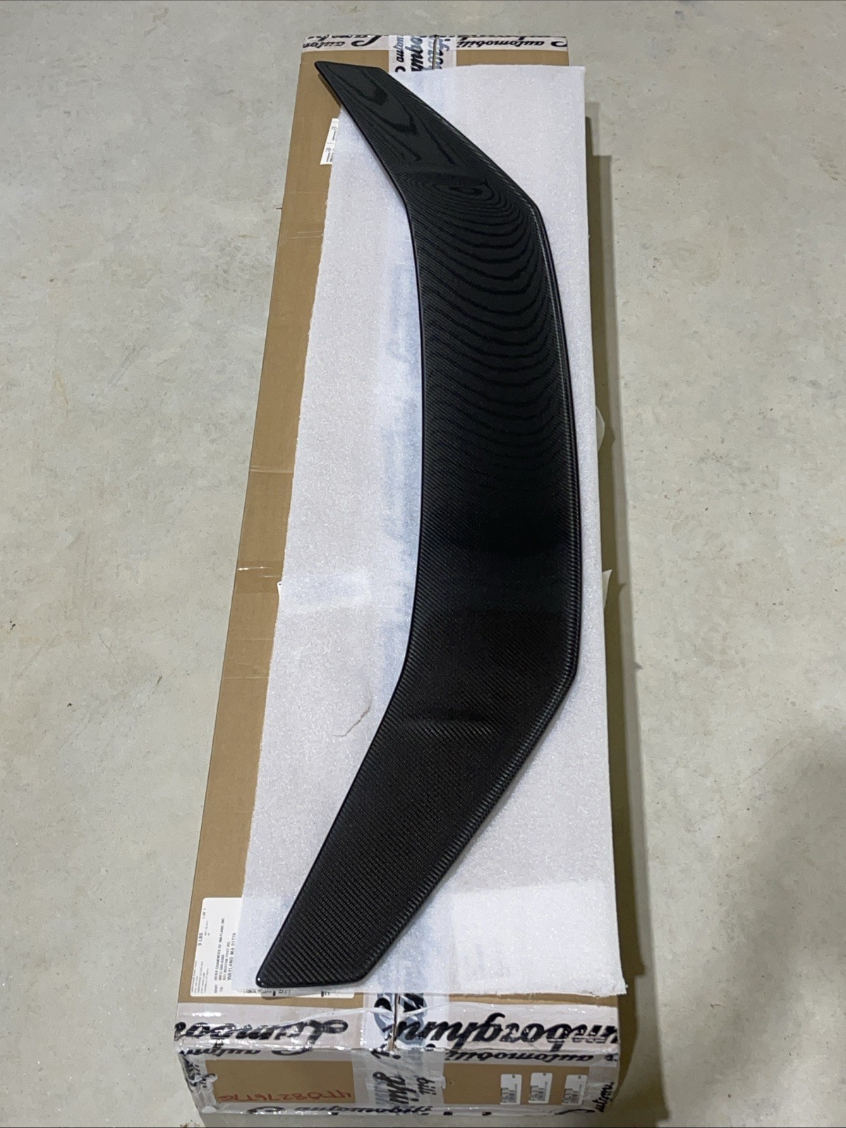 OEM Lamborghini Huracan Tecnica Rear Spoiler Carbon Fiber Shiny Gloss 4T0827677G