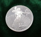 Silvertowne Saint Gaudens 1 oz 999 Fine Silver Round, Uncirculated with Capsule