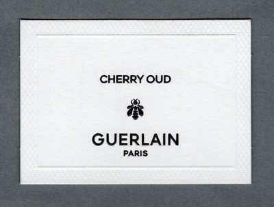Werbekarte - Advertising Card - Cherry Oud de Guerlain