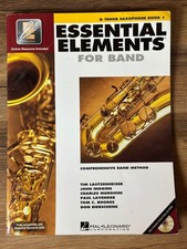 Used - Hal Leonard Essential Elements For Band Bb Tenor Saxophone Book 1 W/ CD 