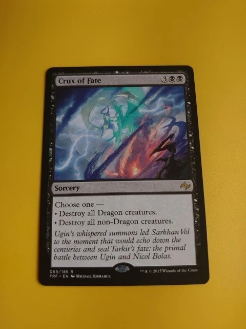 Crux of Fate. Fate Reforged Rare Sorcery Magic the Gathering Card. - Image 2 of 4