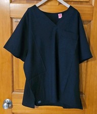 Wink Indy - 1612 - Unisex WW Indy 4.0 V-Neck Scrub Top - Black - Size XL