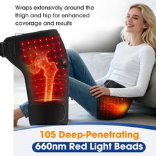 660nm Red Light Therapy Hip Wrap for Sciatica  Hip Pain Relief 3 Heating Levels