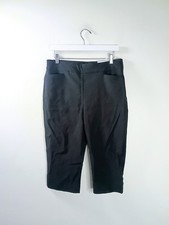 NEW Chico's So Slimming Brigite Slim Leg Cropped Pants Size 1 / US 8 Black