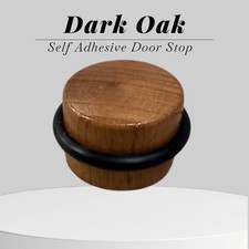 Dark Oak Self Adhesive Floor Door Stop (Code:CWF08)