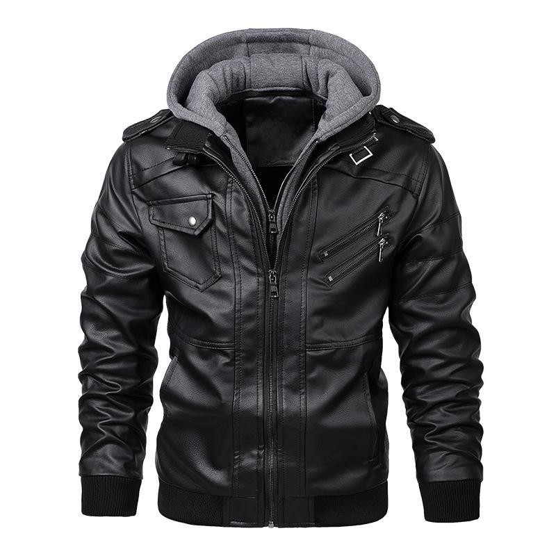Kb Men’s Pu Leather Jacket – Stylish Autumn Biker Coat for a Bold, Casual Look.