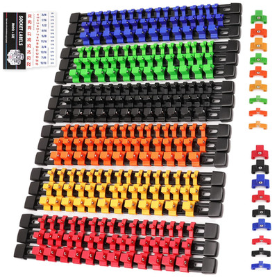 Organizador de dados 18 piezas con riel y 258 clips para caja de herramientas