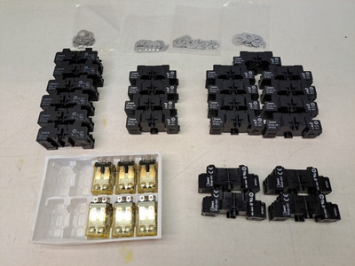 Assortment of IDEC Relay Sockets & Power Relays (see below for details)  NEW