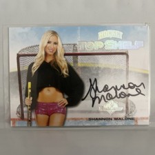 Shannon Malone 2014 Bench Warmer Hockey Top Shelf Autograph Card #6