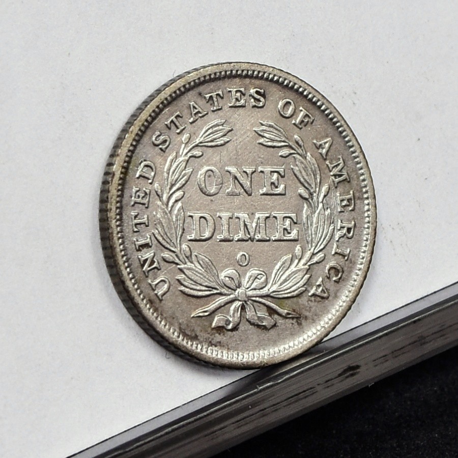 1839-O Liberty Seated Dime - Ch AU Details, Heavy Cleaned (#60179-L)