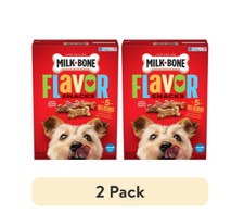  2 pack Milk Bone Flavor Snacks Small Dog Biscuits, Flavored Crunchy Dog Treats