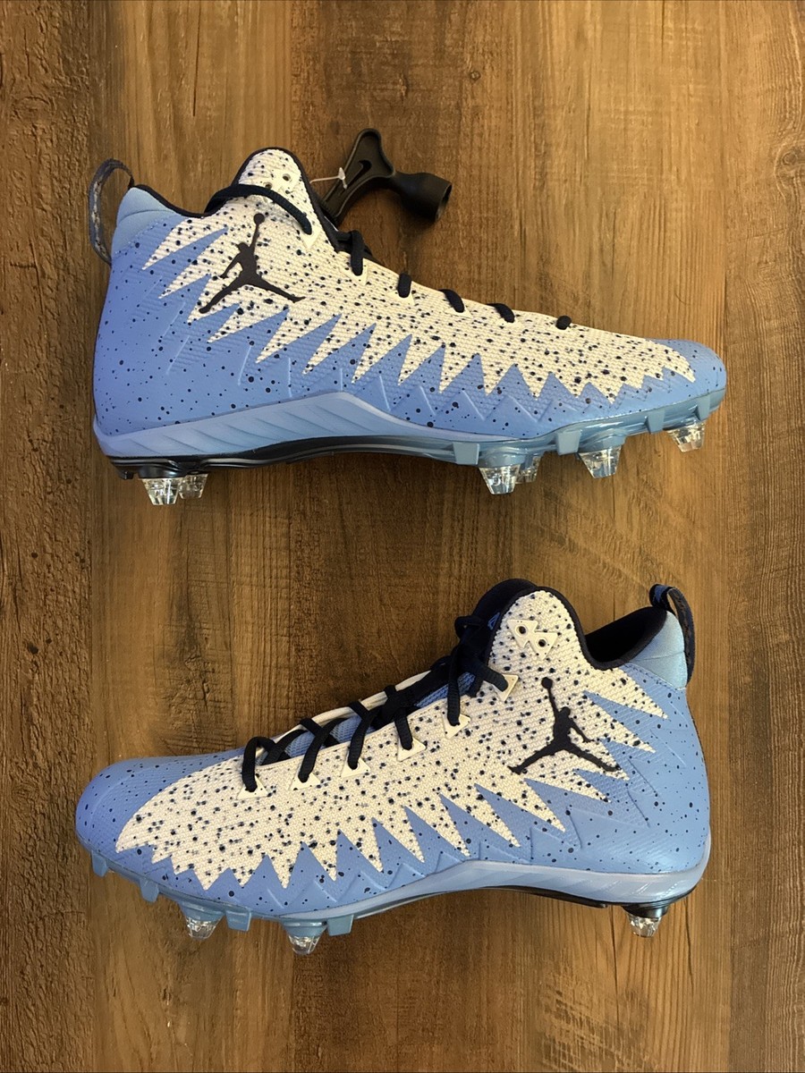 Nike Jordan UNC Alpha Menace Pro Mid D Football Cleats Size  display picture 1