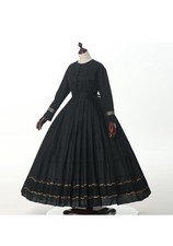 Women Civil War Day Dress 1860s Reenactment Victorian Costume Halloween Dress S