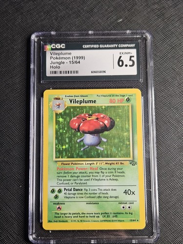 Vileplume (Unlimited) graded CGC 6.5 for sale on eBay