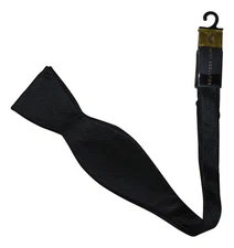 Countess Mara Mens Dimension Black Self-tied Bow Tie-OS