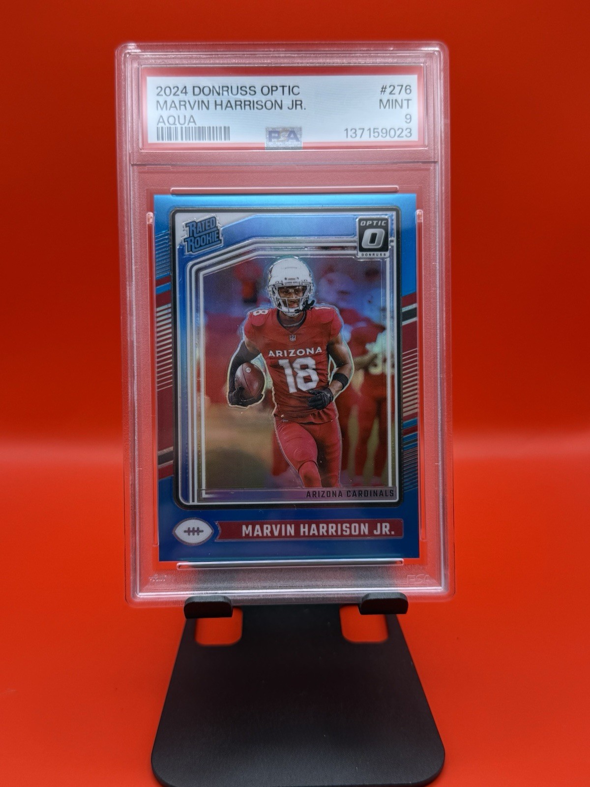 2024 Panini Donruss Optic Rated Rookie Marvin Harrison Jr. #276 Aqua Prizm /299