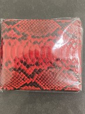 Men's Python Leather Bifold Wallet Real Genuine Snake Skin