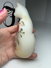 Fenton Sitting Cat Ivory Blasted Hand Painted 95th Anniversary With Box — photo 6