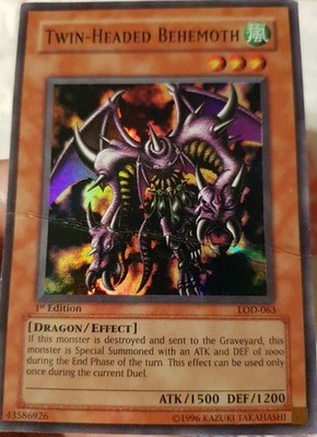 Yu-Gi-Oh!  1 × Twin Headed Behemoth Super Rare 