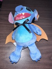 NEW Disney Stitch Halloween Spooky Witch Hat Vampire Bat Cape 10  Small Plush