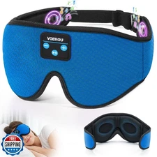 Voerou Sleep Mask Bluetooth 5.4 Headphones, Eye Masks for Sleepin