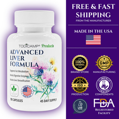 TODICAMP Liver Health with Milk Thistle, Artichoke, Choline  Liver Support