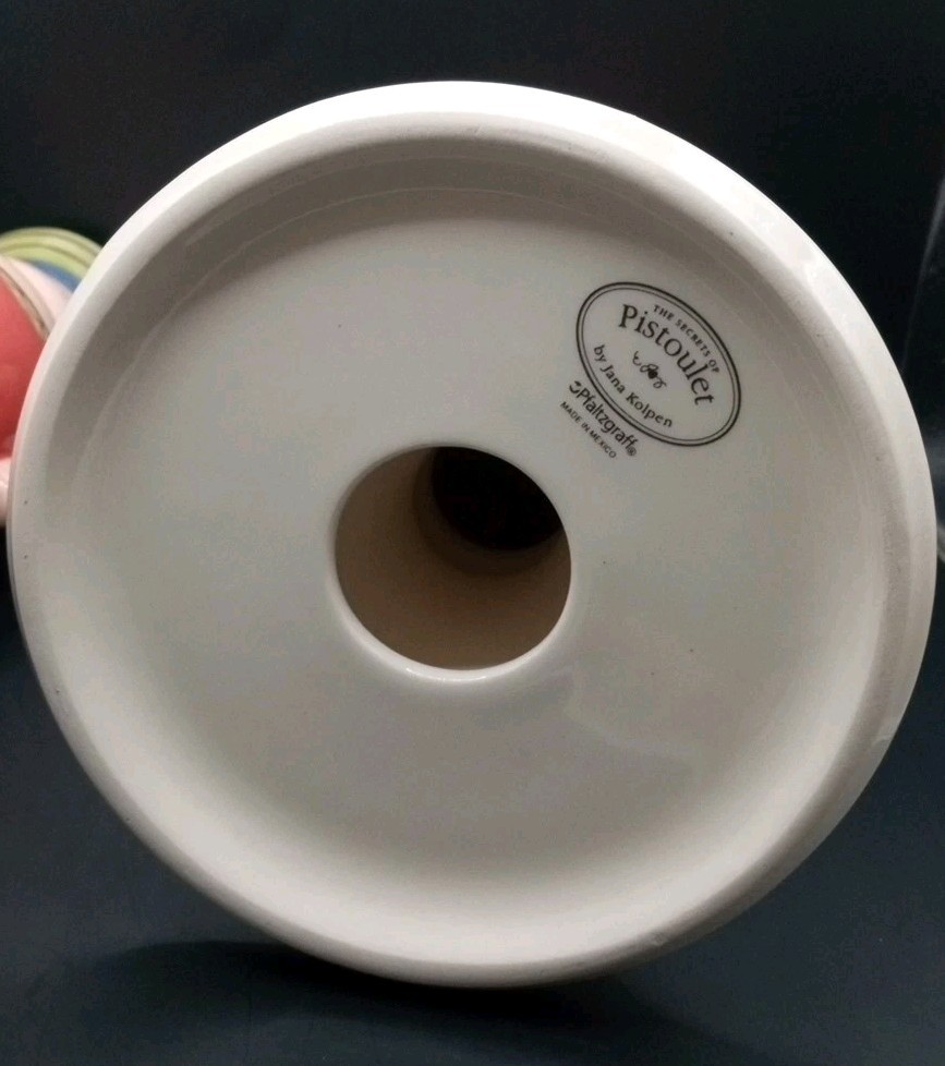 2 Pfaltzgraff Secrets of Pistoulet Lady Candle Stick Holders 9” Thanksgiving Dec