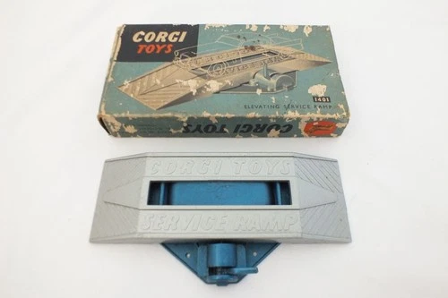 Vtg Corgi Toys 1401 Elevating Service Ramp Lift Garage Tool Jack Diecast in Box