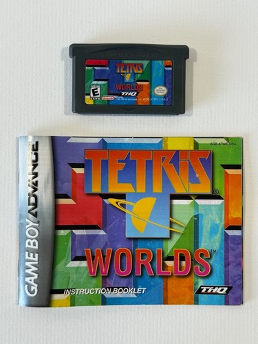 Tetris Worlds Nintendo Game Boy Advance GBA Cartridge & Manual, Original, Tested