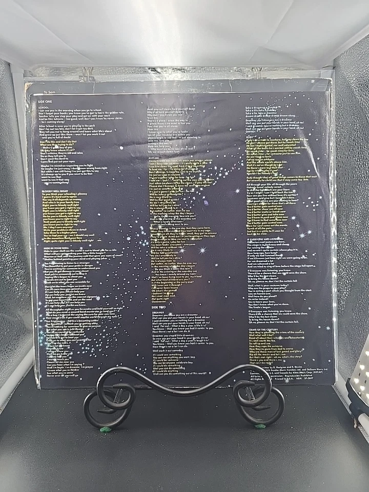 SUPERTRAMP Crime Of The Century  LP 1974 A&M Monarch Press VG+/VG - Image 3 of 4