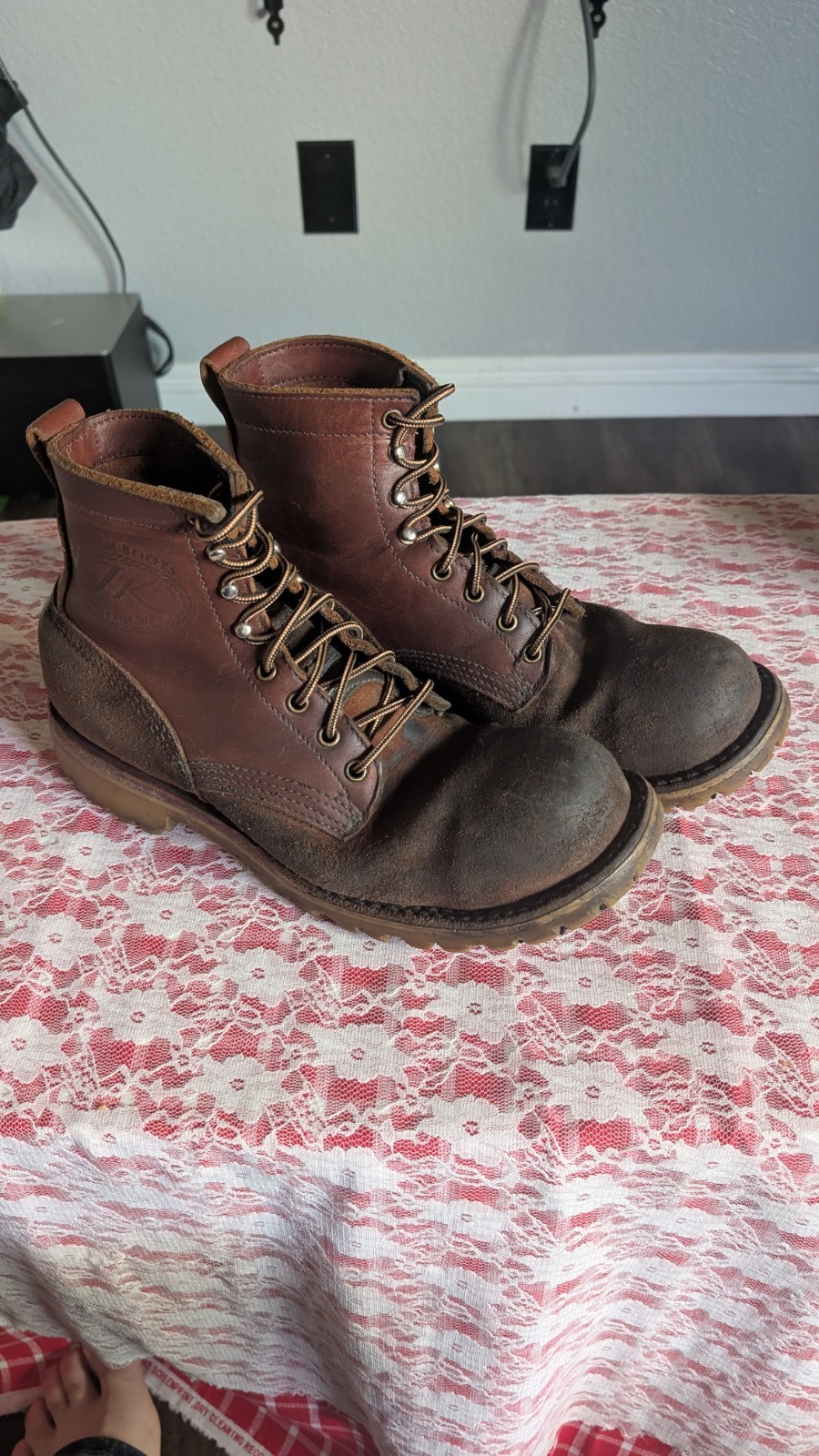 JK Boots - Superduty - Safety Steal Toe Brown Leather - Size 8.5 D