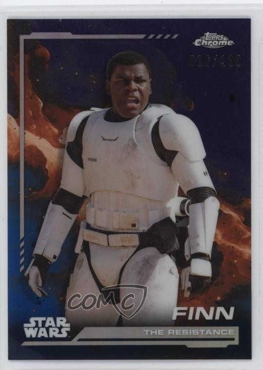 2024 Topps Chrome Star Wars Kamino Aqua Refractor 16/199 Finn #113 1l54