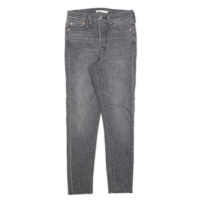 Levi's Damen Slim Grau Denim Slim Fit Skinny Baumwollmischung W27 L27 Skinny Jeans